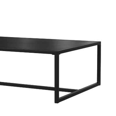 Merrick Lane All-Weather Patio Coffee Table, Black 7 Merrick Lane All-Weather Patio Coffee Table, Black - Image 5