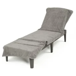 American Soft Linen Chaise Lounge Covers With Pocket, 100% Cotton Pool Chair Lounge Towel, 86"x30" Oversized Beach And Pool Towel -Crosley Shop GUEST 010df372 93f7 4f9c bdc5 120e06769f09