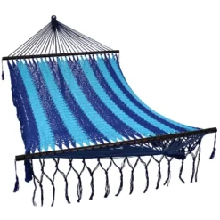 Sunnydaze Decor Sunnydaze Heavy-Duty Deluxe Hand-Woven Cotton American-Style Mayan Hammock With Spreader Bars - 770 Lb Weight Capacity 13 Sunnydaze Decor Sunnydaze Heavy-Duty Deluxe Hand-Woven Cotton American-Style Mayan Hammock With Spreader Bars - 770 Lb Weight Capacity -Crosley Shop GUEST 0136c36c e5de 43c3 8f50 1a10e5a4075b