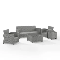 Bradenton 5pc Outdoor Wicker Sofa Set - Crosley -Crosley Shop GUEST 0234dbd0 ab31 428c bae6 759df3d4f20c