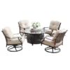 Oakland Living 5pc Deep Seating Swivel Aluminum Outdoor Patio Fire Pit Dining Set With Round Fire Table Copper 2 Oakland Living 5pc Deep Seating Swivel Aluminum Outdoor Patio Fire Pit Dining Set With Round Fire Table Copper -Crosley Shop GUEST 03030816 7691 4105 817b 3241399f65dc