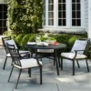 Fairmont 4-Person Round Patio Dining Table Black - Threshold™ -Crosley Shop GUEST 032ac07f 7644 447f 81d7 54d089cd7ad0