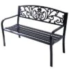 Tangkula 50"Patio Bench Porch Chair Steel Frame Cast Iron Loveseat W/ Backrest For Park Garden 1 Tangkula 50"Patio Bench Porch Chair Steel Frame Cast Iron Loveseat W/ Backrest For Park Garden -Crosley Shop GUEST 033ff44e 624d 4227 a1cc b36e723a6c3f