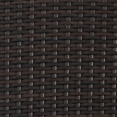 Palm Harbor 5pc Outdoor Wicker Conversation Set With Fire Table - Sand - Crosley 7 Palm Harbor 5pc Outdoor Wicker Conversation Set With Fire Table - Sand - Crosley - Image 5