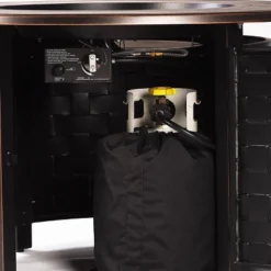 5pc Outdoor Fire Table Set With 44" Round Fire Table, 4 Deep Seating Swivel Rocking Chairs & Table Fabric Covers - Oakland Living -Crosley Shop GUEST 04b1c5dc c877 4f70 942b 38f6e5602332 1