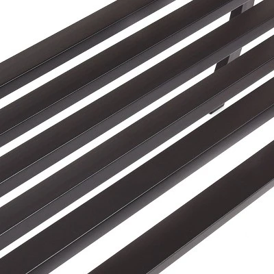 Costway 50'' Patio Garden Bench Park Yard Outdoor Furniture Steel Slats Porch Chair Seat 8 Costway 50'' Patio Garden Bench Park Yard Outdoor Furniture Steel Slats Porch Chair Seat - Image 6