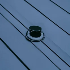 7pc Outdoor Dining Set With Padded Swivel Chairs & Metal Rectangle Table With Umbrella Hole - Gray - Captiva Hole -Crosley Shop GUEST 062fcd0d f553 4f28 9c11 a03e8b2eb309 1