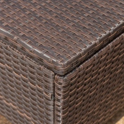 Puerta 6pc Wicker L-Shaped Sectional Sofa Set - Dark Brown - Christopher Knight Home 4 Puerta 6pc Wicker L-Shaped Sectional Sofa Set - Dark Brown - Christopher Knight Home - Image 3