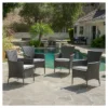 Malta Set Of 4 Wicker Patio Dining Chair With Cushions - Gray - Christopher Knight Home 1 Malta Set Of 4 Wicker Patio Dining Chair With Cushions - Gray - Christopher Knight Home -Crosley Shop GUEST 0821516c 8f21 4cec 9f40 8603621761e1