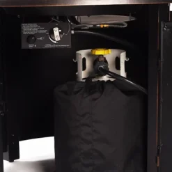 5pc Outdoor Set With 44" Round Aluminum Fire Table Set With 4 Swivel Rocking Chairs & Wind Blocker Lid - Oakland Living -Crosley Shop GUEST 08a687c1 5521 4c76 a295 4117aba27248 1