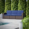 Flash Furniture Seneca Faux Rattan Sofa With All-Weather Cushions 1 Flash Furniture Seneca Faux Rattan Sofa With All-Weather Cushions -Crosley Shop GUEST 08ff7694 4089 41c1 bfaa 386daefed12a