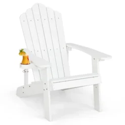 Costway Patio HIPS Adirondack Chair With Cup Holder Weather Resistant Outdoor 380 LBS Black/Teak/Green/Navy/Red/Gray/White/Yellow 34 Costway Patio HIPS Adirondack Chair With Cup Holder Weather Resistant Outdoor 380 LBS Black/Teak/Green/Navy/Red/Gray/White/Yellow -Crosley Shop GUEST 098cb0f4 d729 4eea b3db 14298383b77a