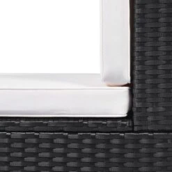 5pc Wicker Patio Conversation Set With Cushions - Black/Beige - GODEER -Crosley Shop GUEST 0998db0c f870 407f 9fe5 e472dc3872d7