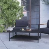 Merrick Lane All-Weather Patio Coffee Table, Black -Crosley Shop GUEST 09d14013 092c 4752 9348 0624392b016c