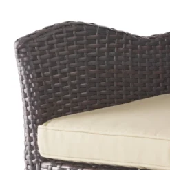 Braxton Wicker Swivel Patio Bar Stool With Cushion - Multi-Brown - Christopher Knight Home -Crosley Shop GUEST 0ac1d744 959f 4277 bcfa d046089a78c6