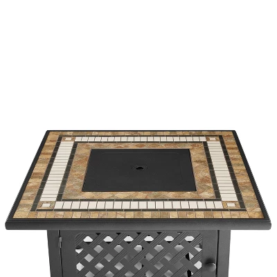 Bradenton 5pc Outdoor Wicker Arm Chair & Fire Table Set - Crosley 16 Bradenton 5pc Outdoor Wicker Arm Chair & Fire Table Set - Crosley - Image 14