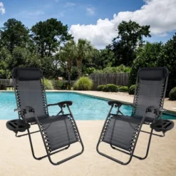 Hastings Home Anti-Gravity Lounge Chairs, Black, Set Of 2 -Crosley Shop GUEST 0d8da014 9634 4221 8839 2f12c4ebda43