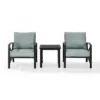 3pc Kaplan Outdoor Seating Set With 2 Chairs & Side Table - Mist - Crosley -Crosley Shop GUEST 0e64a842 c76f 4ffc a5fb 714f2978ff85