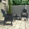 Hamilton 3pc Outdoor Set With Deck Chairs & Adirondack Side Table - Highwood -Crosley Shop GUEST 0ec5536f 17d3 44f9 84b4 c614d6bbbc8b