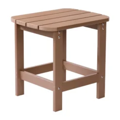 Merrick Lane Poly Resin Indoor/Outdoor All-Weather Adirondack Side Table -Crosley Shop GUEST 0ecf6610 c5b9 44e4 8dbe 16fd4767d886