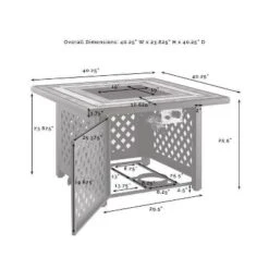 Palm Harbor 5pc Outdoor Wicker Conversation Set With Fire Table - Gray - Crosley -Crosley Shop GUEST 0fd5736e 16dc 42fa 8cc0 142c92078f1b