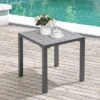 Outdoor Aluminum Square Side Table - Gray - Crestlive Products -Crosley Shop GUEST 1292a224 341f 4bb4 ae99 311740324298