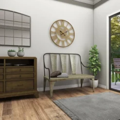 Metal Garden Bench - Olivia & May -Crosley Shop GUEST 130bc092 1529 416a bf8a b0d7a16ef65c