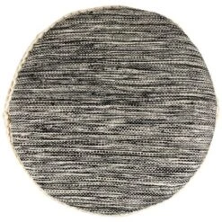 Northlight 18" Striped Cream And Black Outdoor Woven Pouf Ottoman -Crosley Shop GUEST 13448786 16b9 40aa b561 47e91811ffb3