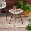 Nusa Faux Rattan Modern Side Table - Christopher Knight Home