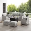 Bradenton 6pc Outdoor Wicker Sofa And Arm Chair Seating Set With Dante Fire Table And 2 Ottomans - Gray/Gray - Crosley 2 Bradenton 6pc Outdoor Wicker Sofa And Arm Chair Seating Set With Dante Fire Table And 2 Ottomans - Gray/Gray - Crosley -Crosley Shop GUEST 1429d95a 4367 4023 86dc ab237eca1de9