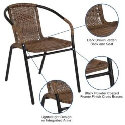 Emma And Oliver 2 Pack Rattan Indoor-Outdoor Restaurant Stack Chair With Curved Back 20 Emma And Oliver 2 Pack Rattan Indoor-Outdoor Restaurant Stack Chair With Curved Back -Crosley Shop GUEST 1526eb52 726e 4d9e 8d9a 6f83e97a2adf