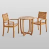 Westbridge 3pc Acacia Wood Bistro Set - Teak - Christopher Knight Home -Crosley Shop GUEST 15297756 c744 44a2 83ff c372e5da447f