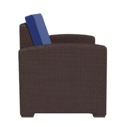 Flash Furniture Seneca Faux Rattan Loveseat With All-Weather Cushions -Crosley Shop GUEST 156d5749 aa1a 4f6f af7e 4d57318ebeef