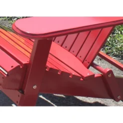 Northbeam Outdoor Lawn Garden Portable Foldable Wooden Adirondack Accent Chair, Deck, Porch, And Patio Seating With 250 Pound Capacity, Red -Crosley Shop GUEST 16d5efb8 5cb8 4611 a5c4 899e3ee8459a