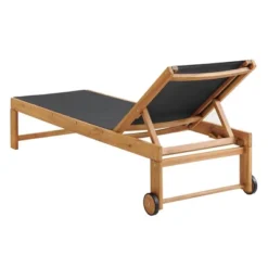 Sunapee Acacia Wood Outdoor Lounge Chair With Mesh Seating - Natural - Alaterre Furniture -Crosley Shop GUEST 16d75824 e18e 449e a478 e837e37e34bd