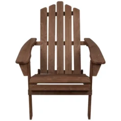 Northlight 36" Brown Classic Folding Wooden Adirondack Chair