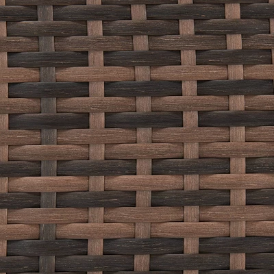 6pc Wicker Outdoor Conversation Set With Cushions - Orange - EDYO LIVING 21 6pc Wicker Outdoor Conversation Set With Cushions - Orange - EDYO LIVING - Image 19