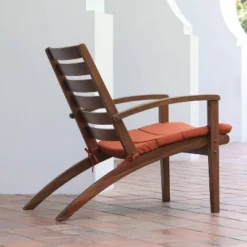 Westlake 3pc Wood Patio Chat Set With Cushion - Red Brick - Cambridge Casual -Crosley Shop GUEST 19483da8 19e7 4357 b385 e17c7429e14b