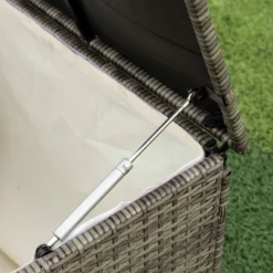 4pc Wicker Patio Seating Set With Cushions - Gray/Beige - GODEER -Crosley Shop GUEST 19ab6cba 819b 441e afcd ebc756e116da 1