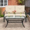 Costway 2 PCS Patio Loveseat With Coffee Table Outdoor Sofa Bench With Cushions 2 Costway 2 PCS Patio Loveseat With Coffee Table Outdoor Sofa Bench With Cushions -Crosley Shop GUEST 1ad687f7 e992 4ded a534 b3b450875648