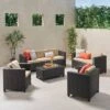 Puerta 5pc Wicker Sofa Chat Set - Dark Brown/Beige - Christopher Knight Home 2 Puerta 5pc Wicker Sofa Chat Set - Dark Brown/Beige - Christopher Knight Home -Crosley Shop GUEST 1ad80c8e 12d5 4e19 bf8c ababfc4d9496