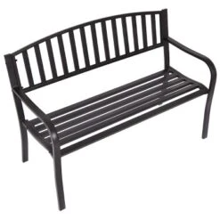 Costway 50'' Patio Garden Bench Park Yard Outdoor Furniture Steel Slats Porch Chair Seat 10 Costway 50'' Patio Garden Bench Park Yard Outdoor Furniture Steel Slats Porch Chair Seat -Crosley Shop GUEST 1dbd4994 04b4 4a1a b905 2d7c1c38ad3a