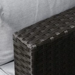 Outsunny 7 Piece Outdoor Patio Furniture Set, PE Rattan Wicker Sectional Sofa Set W/ Couch Cushions, Aluminum Frame & Composite Table, Light Gray -Crosley Shop GUEST 1e1b272a 814b 4580 a0bd c54e78d9d611