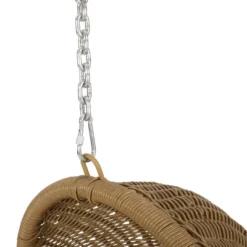 Orville Indoor/Outdoor Wicker Hanging Chair With 8' Chain - Light Brown/Dark Gray - Christopher Knight Home -Crosley Shop GUEST 1e50ae53 316c 4afa b2d5 68e7ceec36de