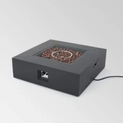 Oana 7pc Acacia V-Shaped Sectional Sofa With Fire Pit Set - Gray/Dark Gray - Christopher Knight Home 10 Oana 7pc Acacia V-Shaped Sectional Sofa With Fire Pit Set - Gray/Dark Gray - Christopher Knight Home -Crosley Shop GUEST 1eb4a5ab 0dc5 417d 9c9b 46c3eb952b2e