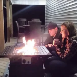 5pc Patio Dining Set With Steel Fire Pit Table & 360 Swivel Chairs - Captiva Designs -Crosley Shop GUEST 1f438e3a 50fd 4a14 9e78 a7e626f5da9f