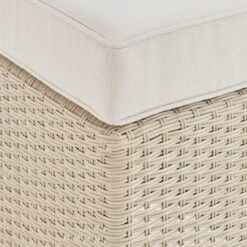 Canaan 4pc All Weather Wicker Outdoor Double Corner Horseshoe Sectional Set Cream - Alaterre Furniture -Crosley Shop GUEST 2038a511 f0cb 480c b8d8 b35d47e98fb2