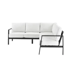 Linon Lark Aluminum Sectional Sofa White -Crosley Shop GUEST 2088df48 b56c 48fc 8c08 81fbc6509b59