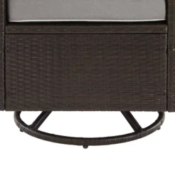 Palm Harbor 5pc Outdoor Wicker Conversation Set With Fire Table - Gray - Crosley -Crosley Shop GUEST 20edb47f 37f3 486e b568 47f25cf2a067