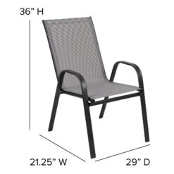 Flash Furniture 5 Piece Outdoor Patio Dining Set - Tempered Glass Patio Table, 4 Flex Comfort Stack Chairs 18 Flash Furniture 5 Piece Outdoor Patio Dining Set - Tempered Glass Patio Table, 4 Flex Comfort Stack Chairs -Crosley Shop GUEST 2111d8ec c32b 466e 9988 1813abdfdd9e